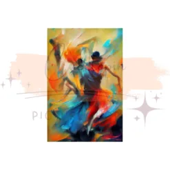 Quality Abstract Painting of a Dancing Woman in California